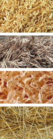 農(nóng)作物原料如麥桿、稻桿、玉米秸稈、稻殼、花生殼和其它農(nóng)作物